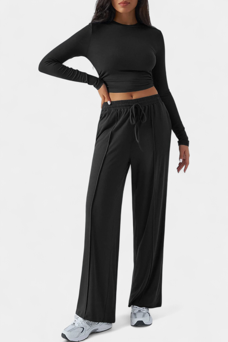 Celaen Conjunto de 2 Piezas con Escote Redondo