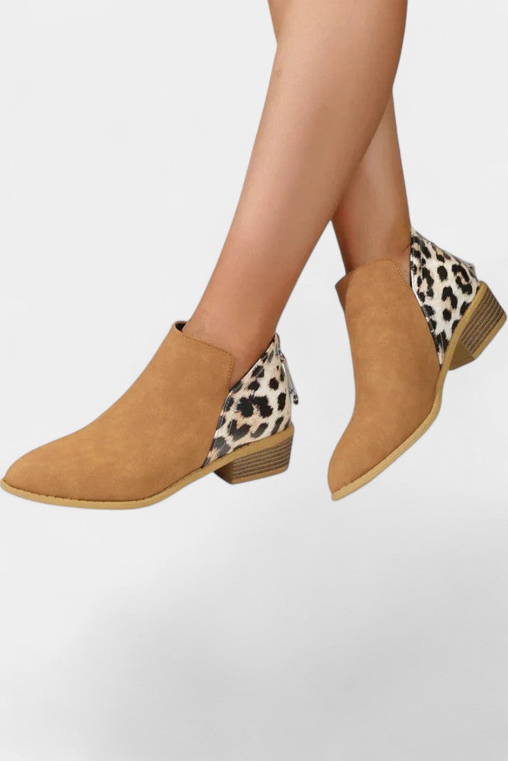 Botas Ortopédicas Janicee con Estampado de Leopardo