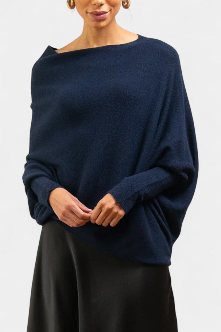 Anna Off-Shoulder Winter Sweater