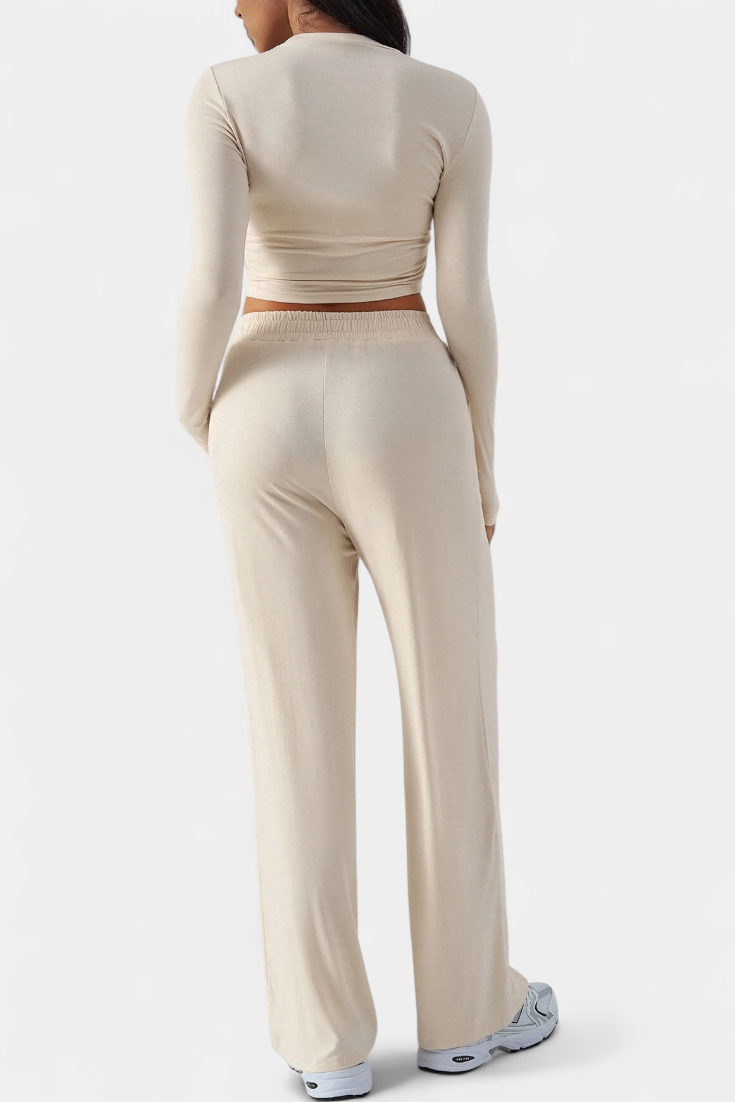 Celaen Conjunto de 2 Piezas con Escote Redondo