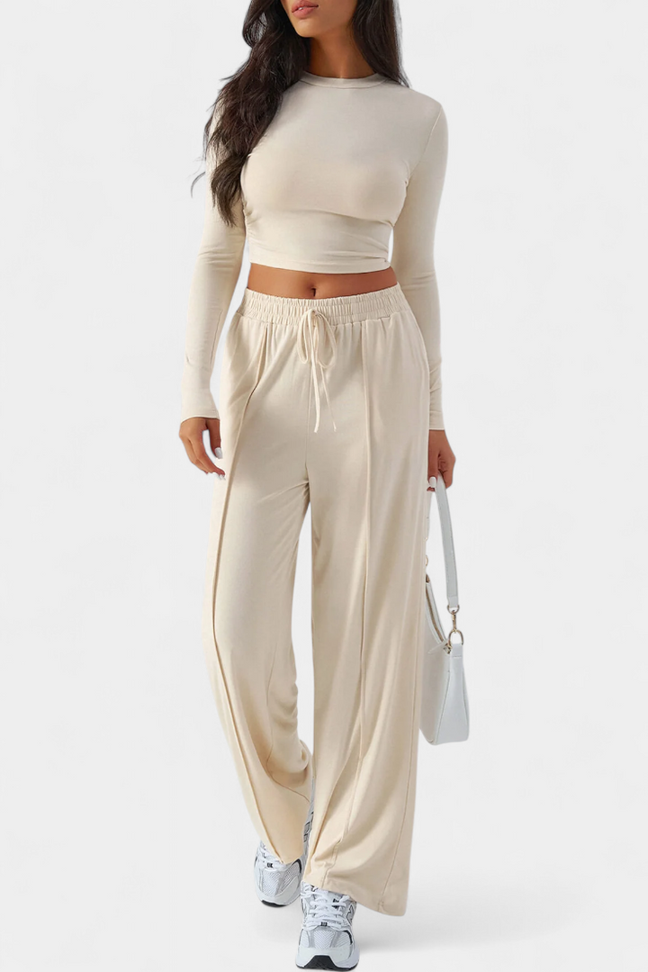 Celaen Conjunto de 2 Piezas con Escote Redondo