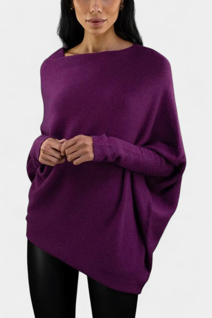 Anna Off-Shoulder Winter Sweater