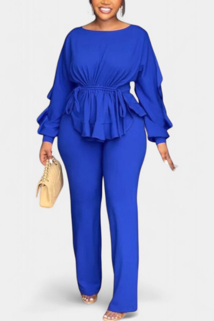 Charmed Conjunto de 2 Piezas con Volantes y Cordón