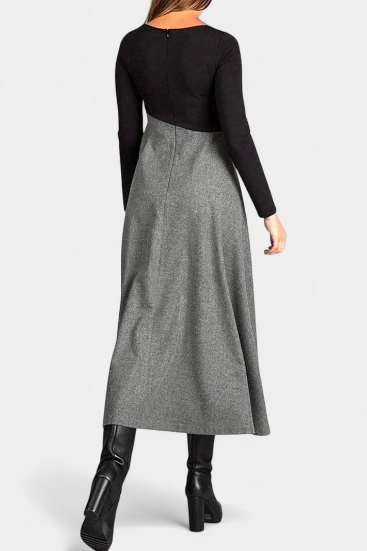 Bellarose Vestido Maxi con Mangas Largas y Tejido Transpirable