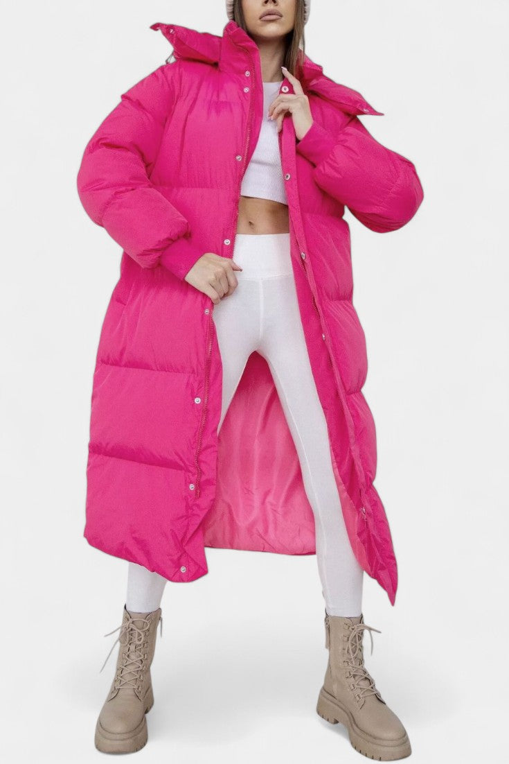 Razel Abrigo Puffer de Invierno con Capucha