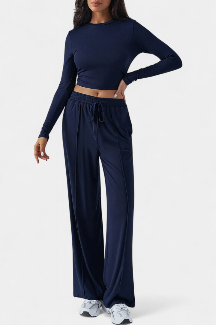 Celaen Conjunto de 2 Piezas con Escote Redondo