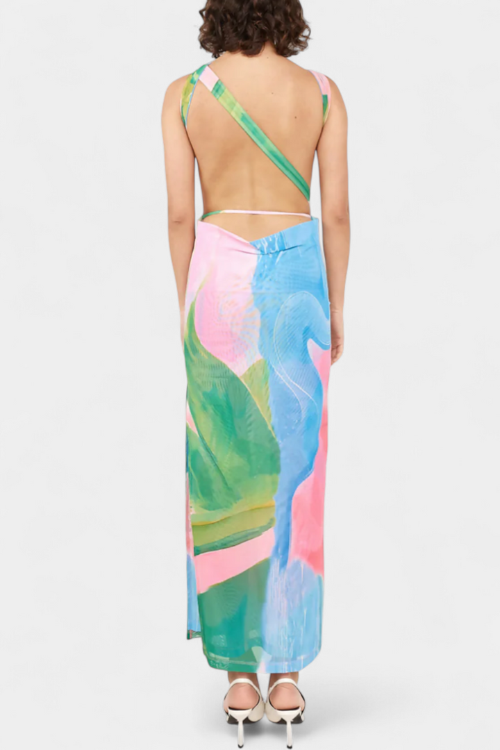 Luella Vestido Pastel de Silueta Fluida y Corte Favorecedor