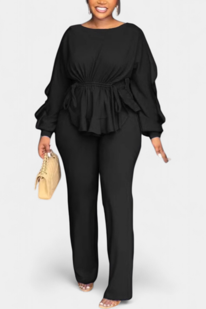 Charmed Conjunto de 2 Piezas con Volantes y Cordón