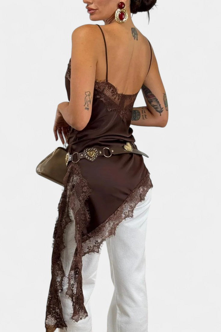 Kerry Mini Vestido de Tirantes con Encaje