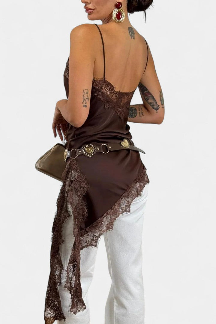 Kerry Mini Vestido de Tirantes con Encaje