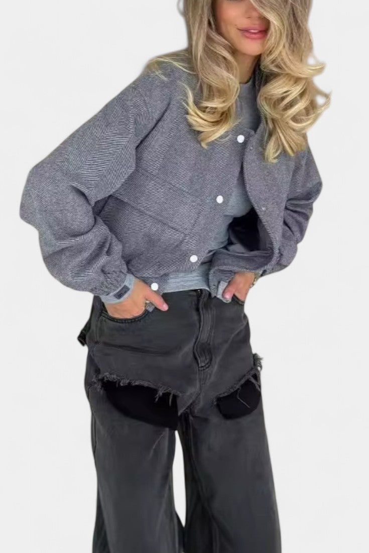 Lulu Chaqueta Casual Minimalista