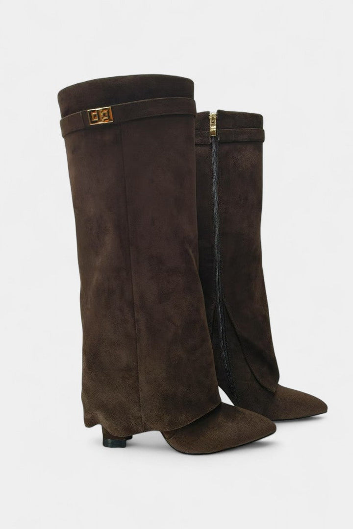 Raya Botas hasta la Rodilla con Tacón Bloque