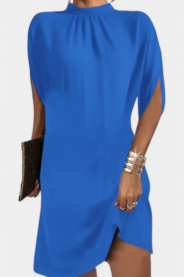 Haruna Vestido Midi Atemporal con Escote Redondo