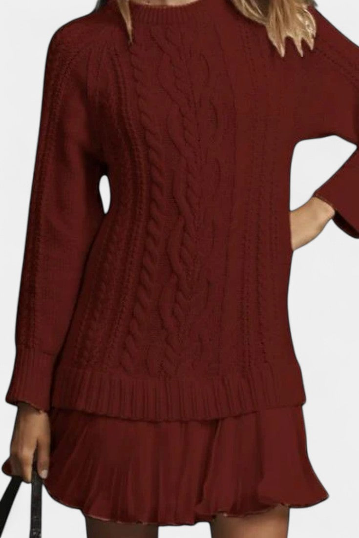 Daina Vestido Mini de Punto con Forma Retorcida