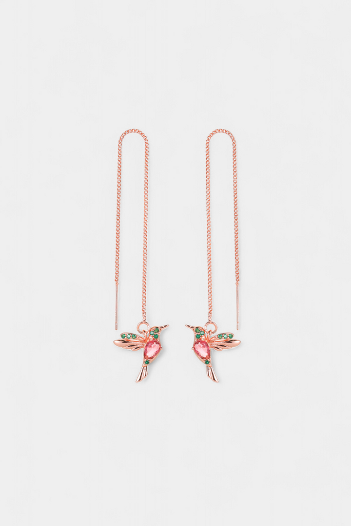 Pendientes de Pájaro de Circonio Mixto