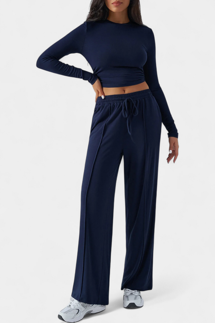 Celaen Conjunto de 2 Piezas con Escote Redondo