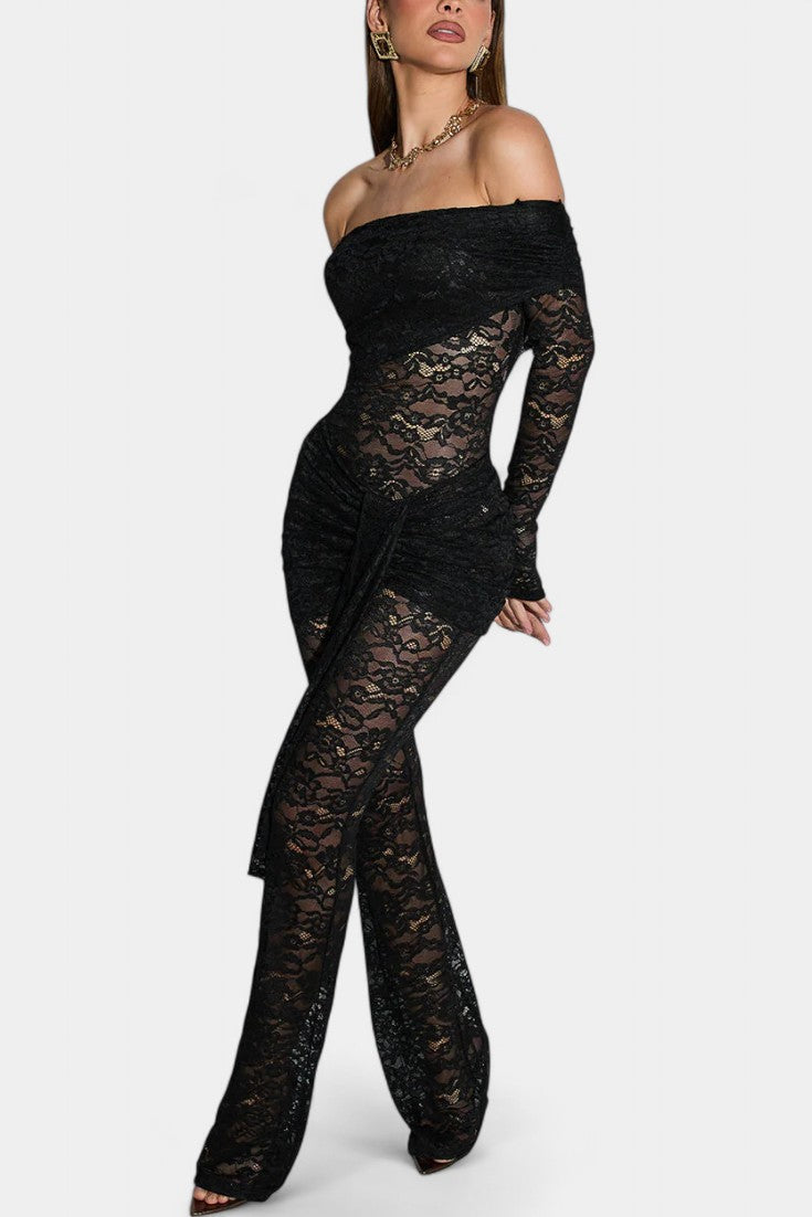 Maristella Mono Flare de Encaje