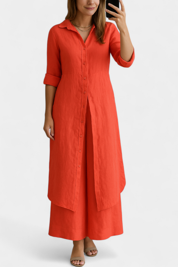 Palmer Conjunto de Lino Atemporal