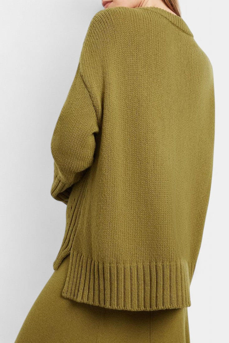 Patricia Conjunto de Suéter de Cuello Alto y Falda Maxi