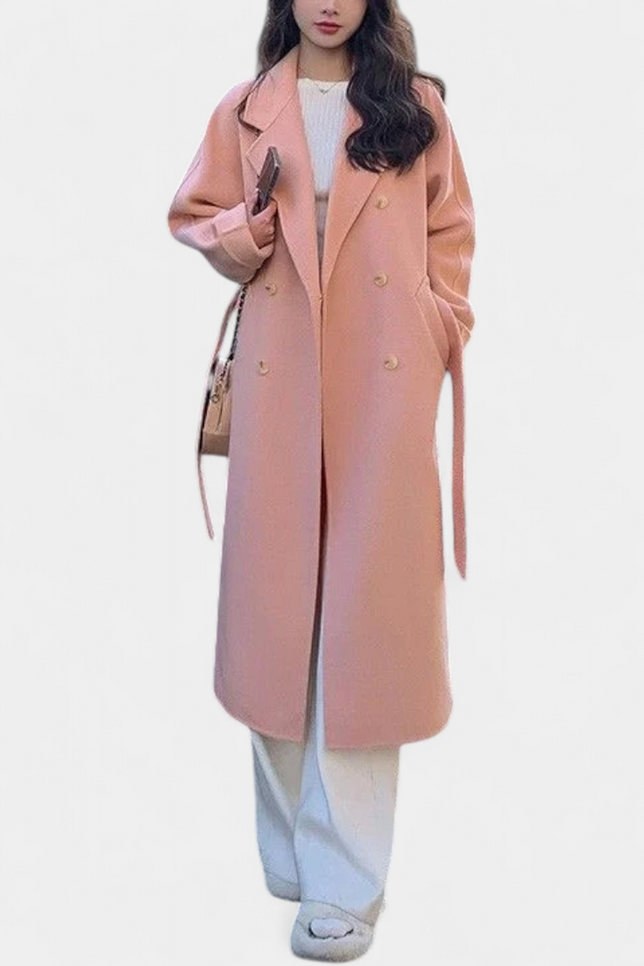 Trench Largo Nadiana con Diseño Atemporal