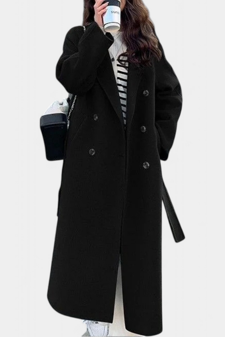 Trench Largo Nadiana con Diseño Atemporal