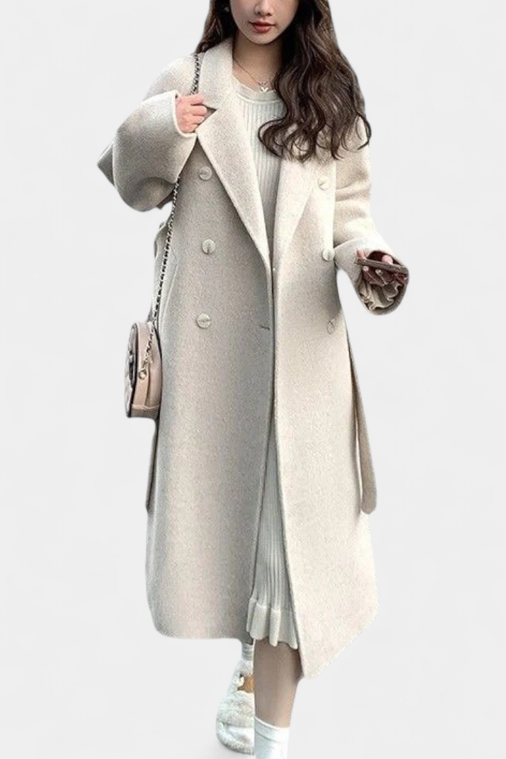 Trench Largo Nadiana con Diseño Atemporal