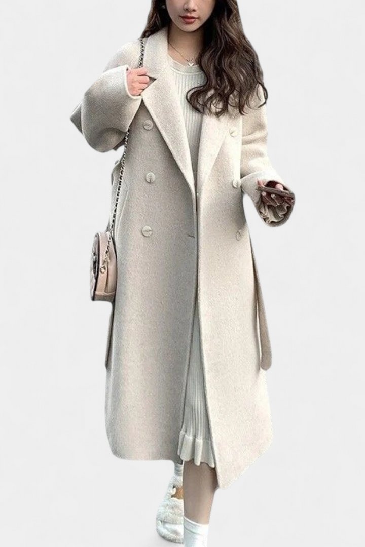 Trench Largo Nadiana con Diseño Atemporal