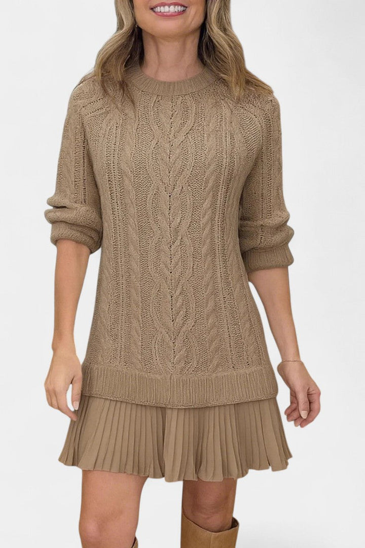 Daina Vestido Mini de Punto con Forma Retorcida