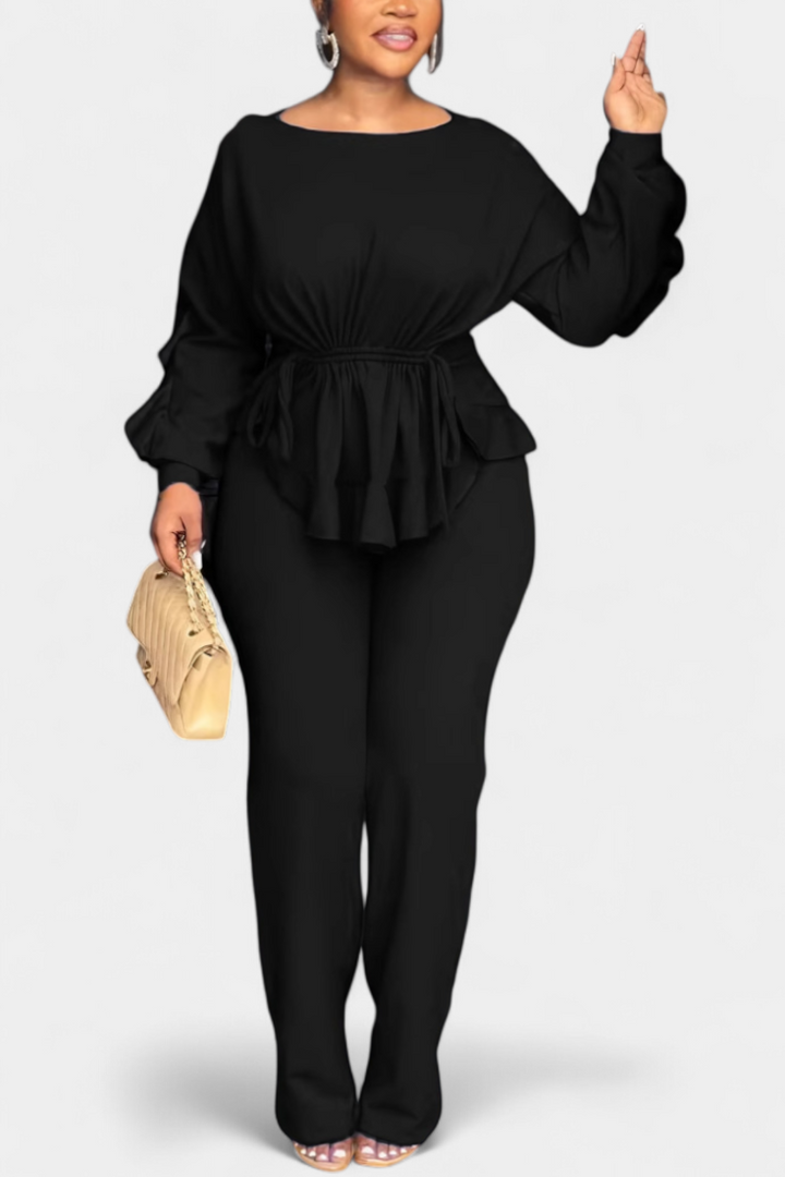 Charmed Conjunto de 2 Piezas con Volantes y Cordón