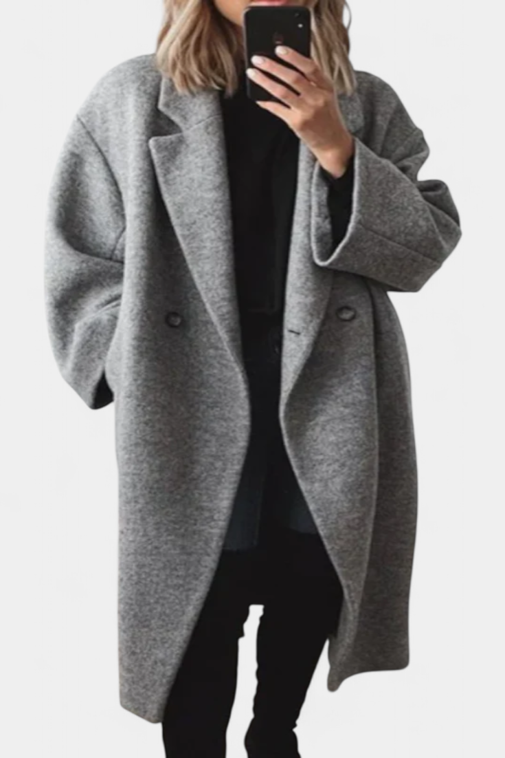 Lora Abrigo Clásico Felisha con Corte Refinado y Estilo Atemporal