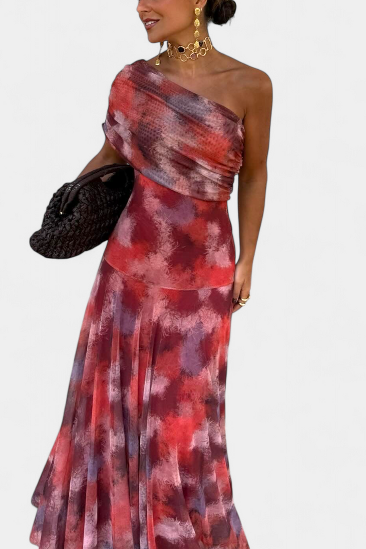 Jessamy Vestido Maxi Tie-Dye de Un Hombro