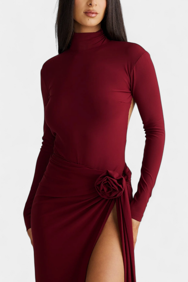 Lira Vestido de Espalda Abierta Atemporal