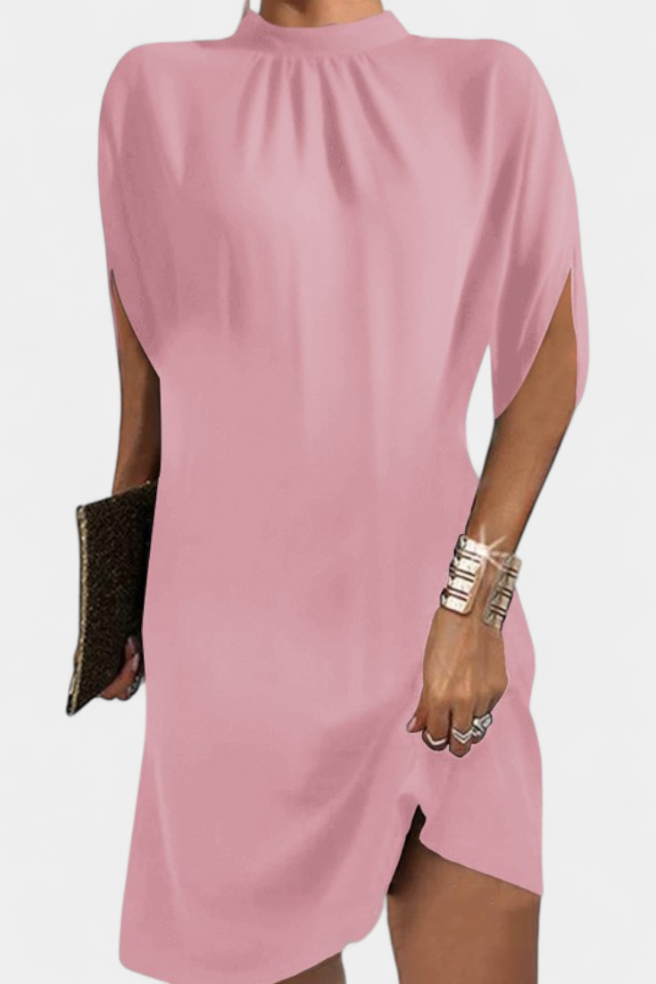 Haruna Vestido Midi Atemporal con Escote Redondo