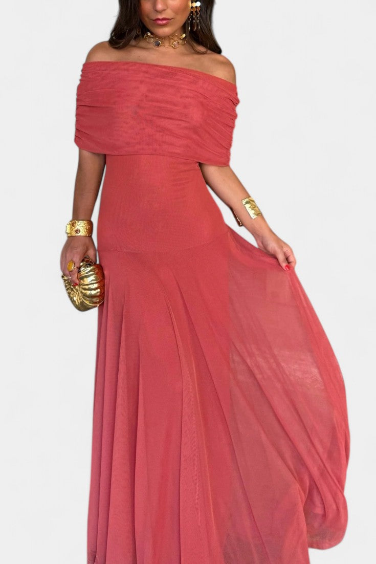 Jessamy Vestido Maxi Tie-Dye de Un Hombro