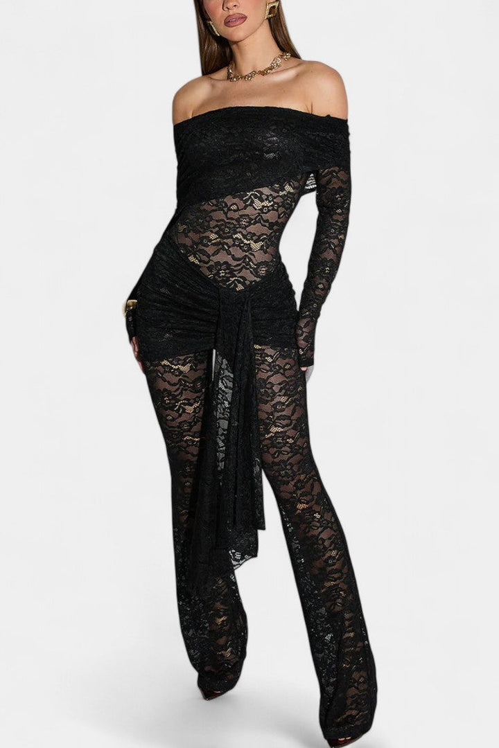 Maristella Mono Flare de Encaje