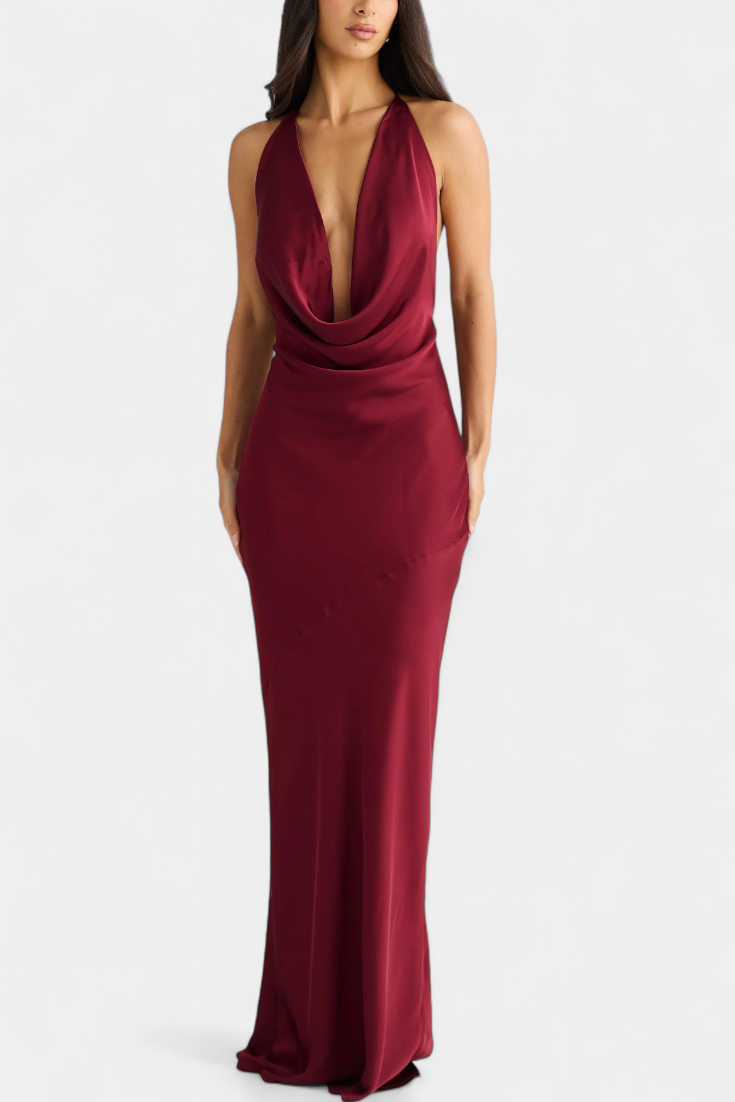 Zayana Vestido Elegante con Drapeado