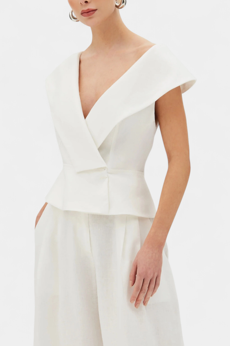 Hayden Conjunto Top Asimétrico y Pantalón Palazzo