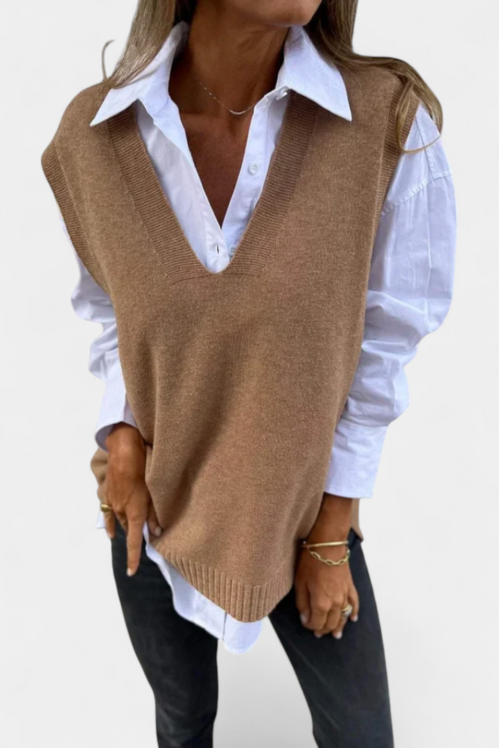 Mairead Chaqueta de Punto con Escote en V