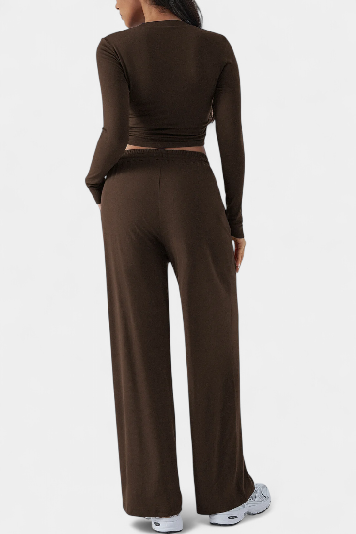 Celaen Conjunto de 2 Piezas con Escote Redondo