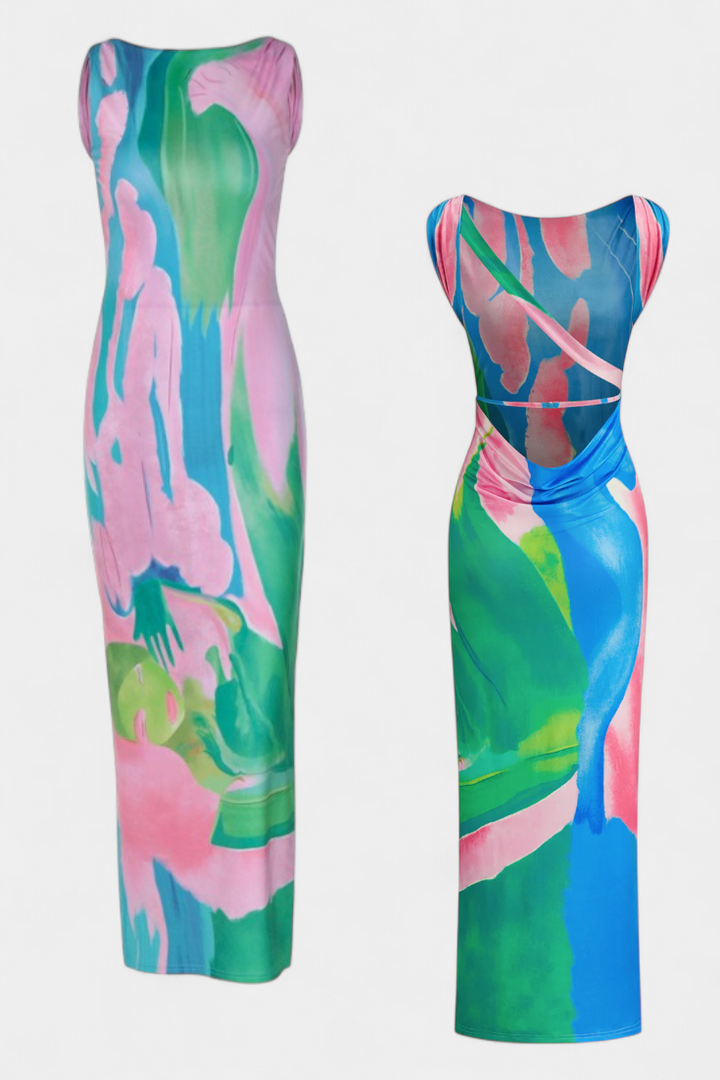 Luella Vestido Pastel de Silueta Fluida y Corte Favorecedor