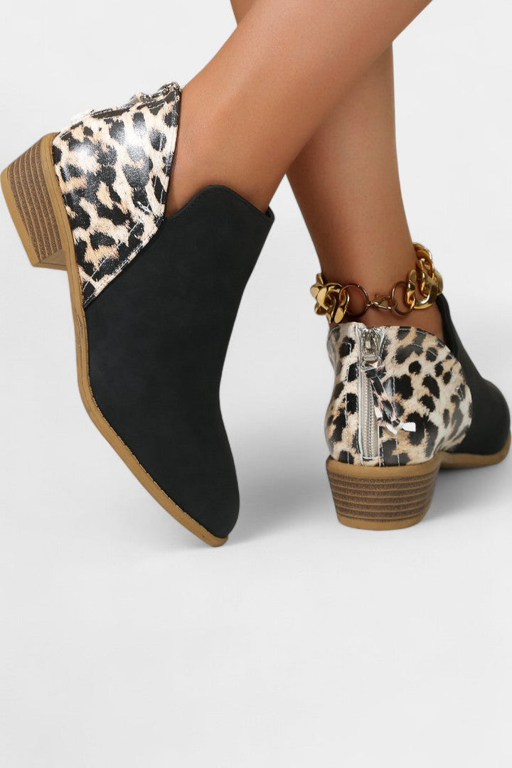 Botas Ortopédicas Janicee con Estampado de Leopardo