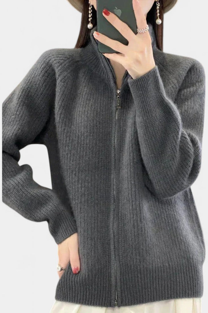 Chelsea Cárdigan de Punto con Cremallera