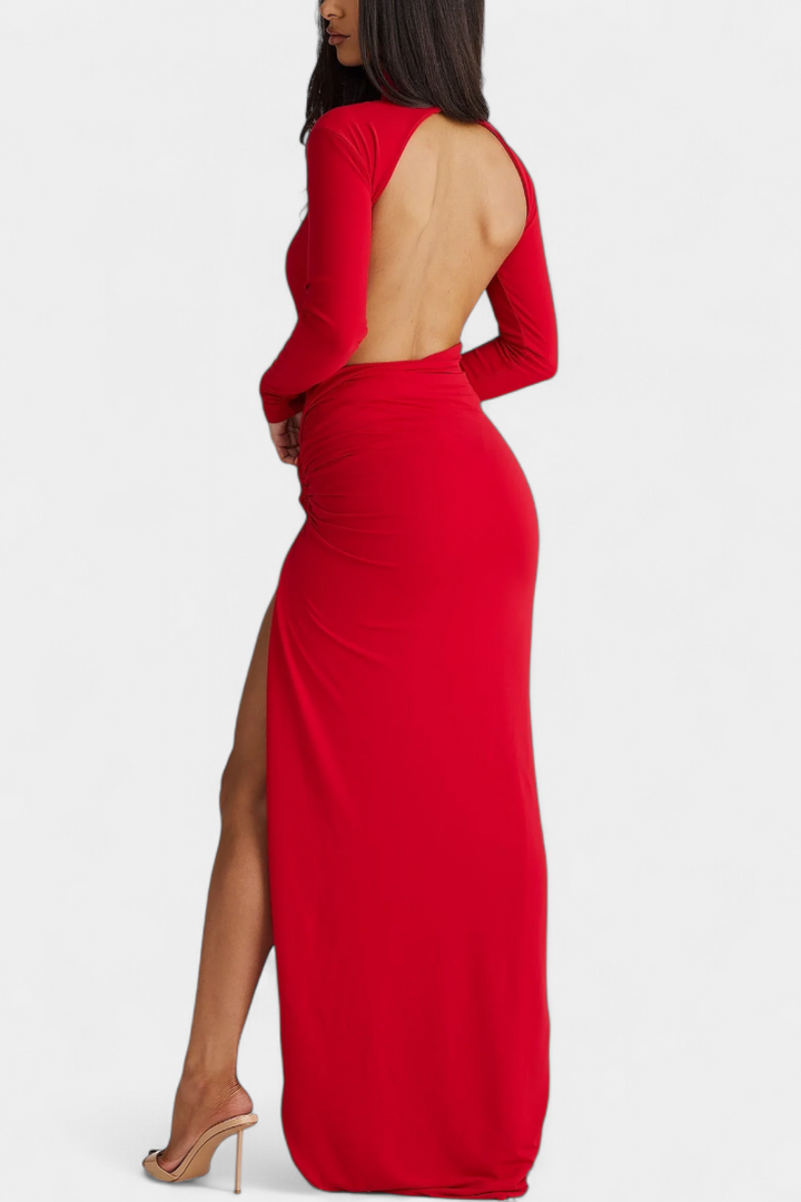 Lira Vestido de Espalda Abierta Atemporal