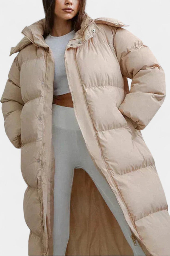 Razel Abrigo Puffer de Invierno con Capucha