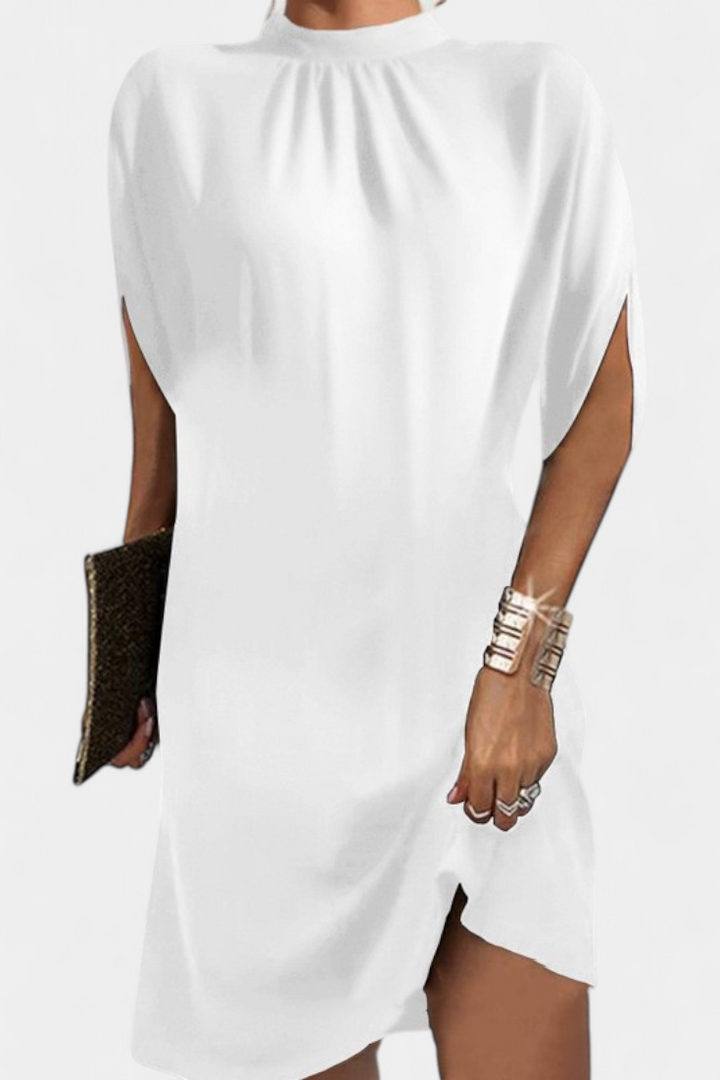 Haruna Vestido Midi Atemporal con Escote Redondo