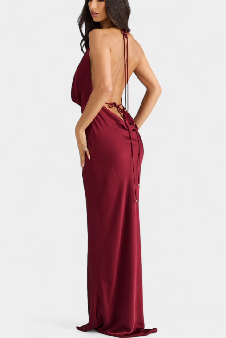 Zayana Vestido Elegante con Drapeado