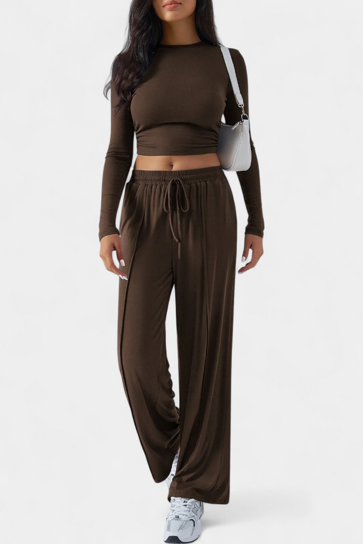 Celaen Conjunto de 2 Piezas con Escote Redondo