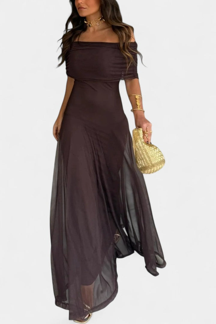 Jessamy Vestido Maxi Tie-Dye de Un Hombro