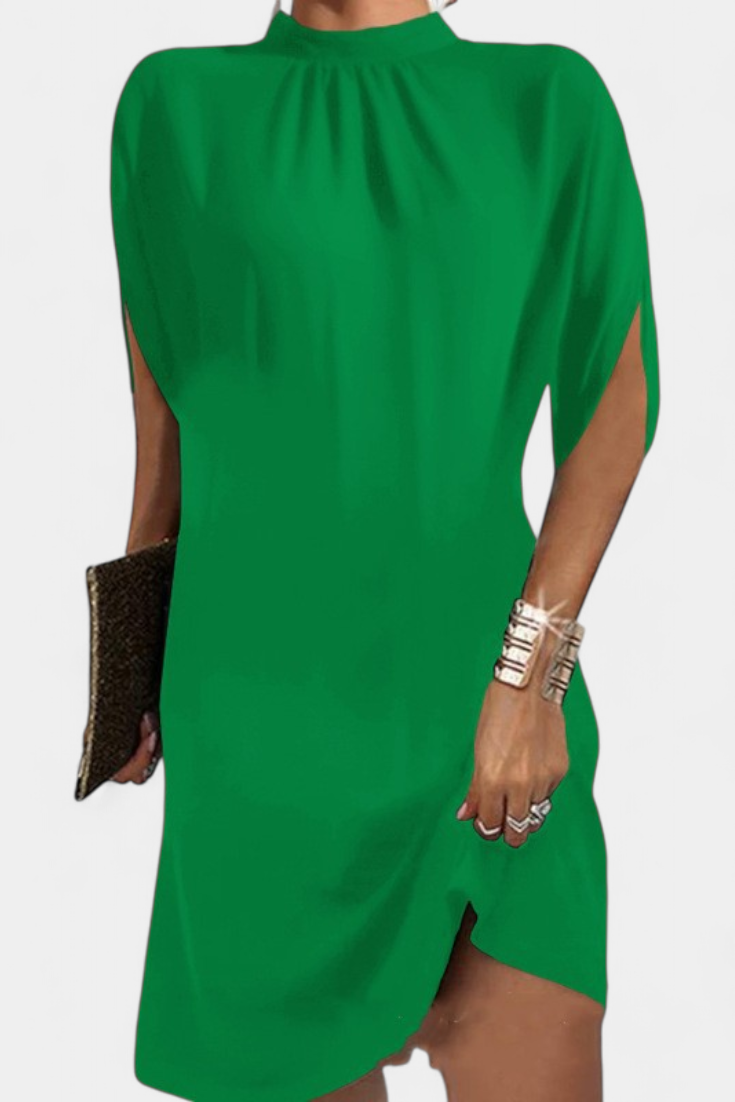 Haruna Vestido Midi Atemporal con Escote Redondo