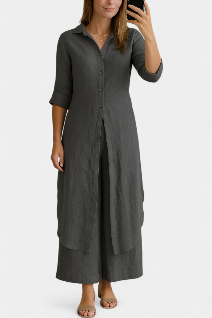 Palmer Conjunto de Lino Atemporal